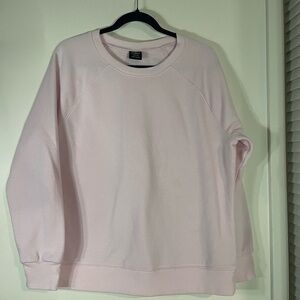 Athletic Works Women's Light Pink Crewneck Sweater